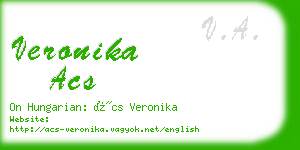 veronika acs business card